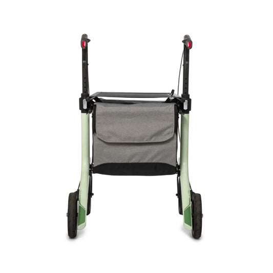 Rollz Air carbon rollator in mint green, front view
